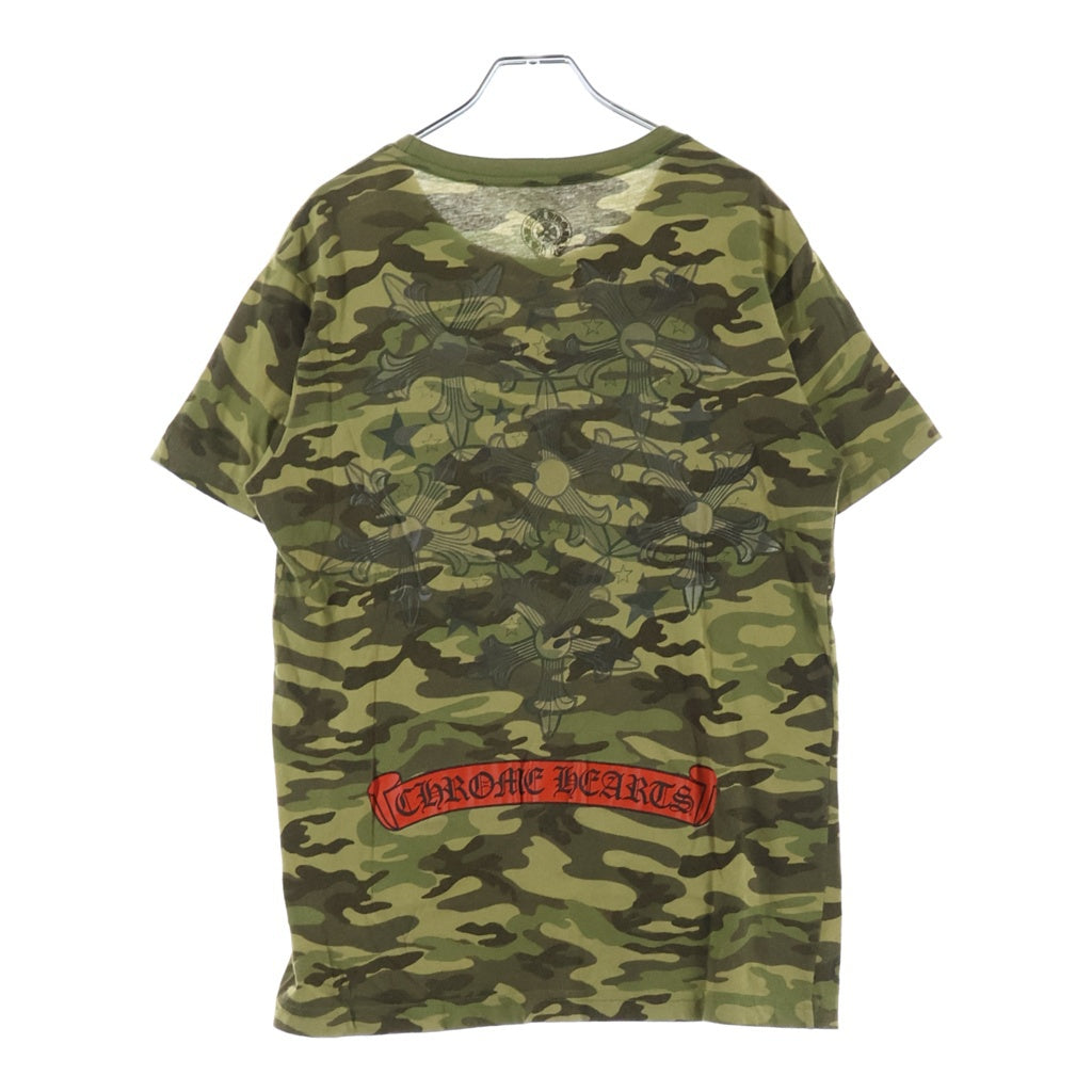 CHROME HEARTS(クロムハーツ) バックスクロールラベル スタープリントTシャツ カモ柄