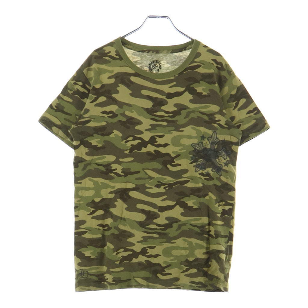 CHROME HEARTS(クロムハーツ) バックスクロールラベル スタープリントTシャツ カモ柄