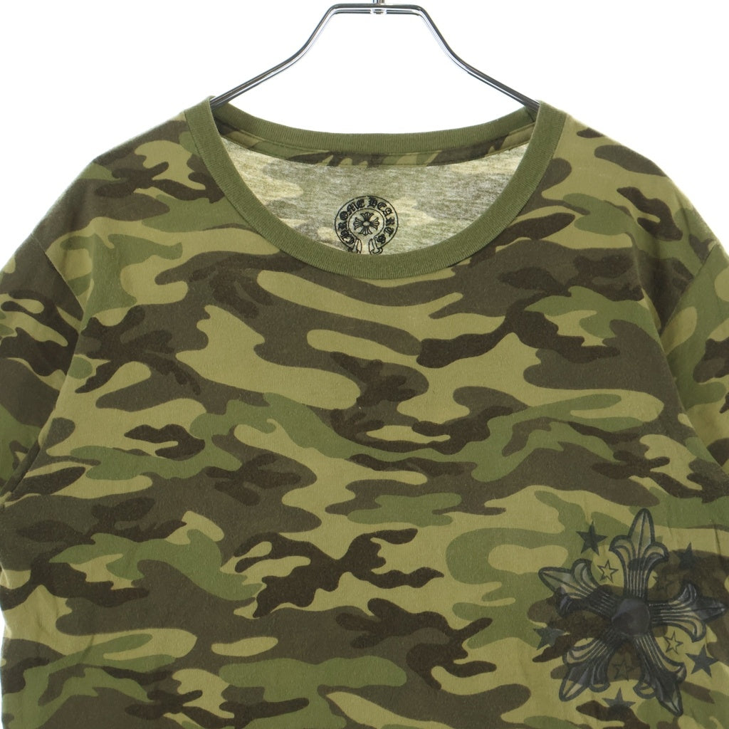 CHROME HEARTS(クロムハーツ) バックスクロールラベル スタープリントTシャツ カモ柄