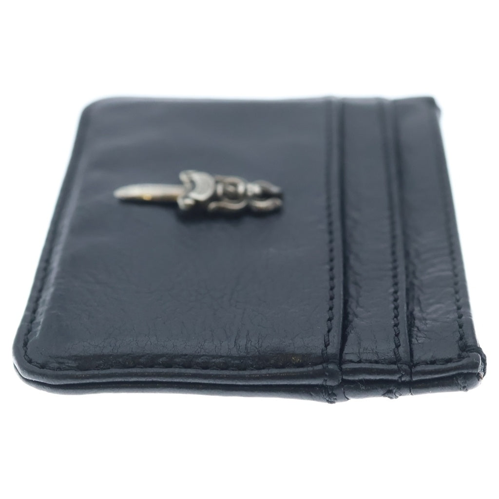 CHROME HEARTS(クロムハーツ) DOUBLE SIDE ダブルサイド ダガー付きレザーカードケース ブラック