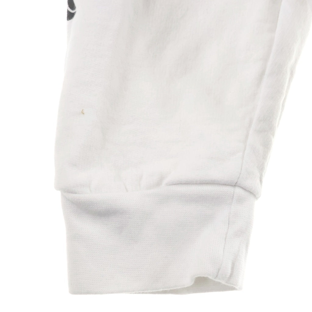CHROME HEARTS(クロムハーツ) SWTSHRT PLVR 袖フローラルバックホースシュープリントスウェット ホワイト