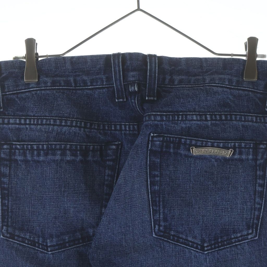 CHROME HEARTS(クロムハーツ) FLARE DNM PANTS CRS BTN INDIGO クロスボタンウォッシュドフレアデニムパンツ インディゴ