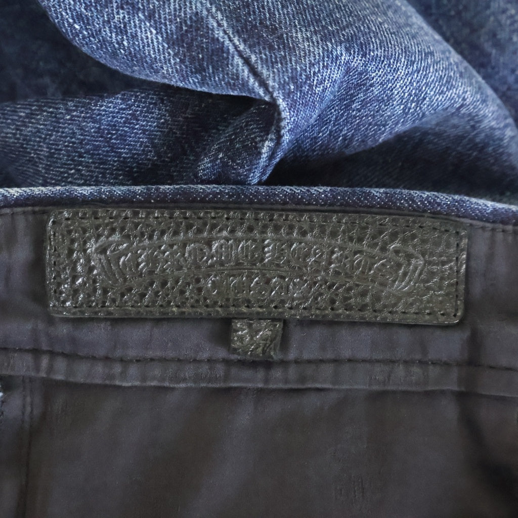 CHROME HEARTS(クロムハーツ) FLARE DNM PANTS CRS BTN INDIGO クロスボタンウォッシュドフレアデニムパンツ インディゴ