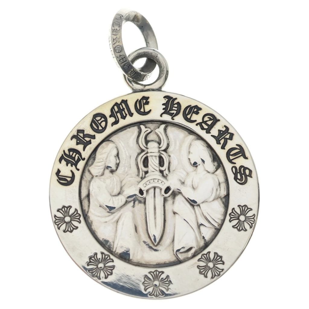 CHROME HEARTS(クロムハーツ) CHRM ANGL MDL LG ラージ エンジェルメダル ペンダントトップ シルバー BCA228