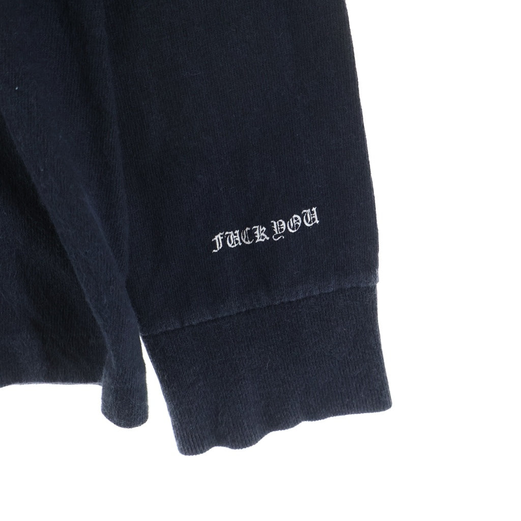 CHROME HEARTS(クロムハーツ) OLD DAGGER LOGO L/S TEE オールド ダガーロゴプリント 長袖Tシャツカットソー ブラック