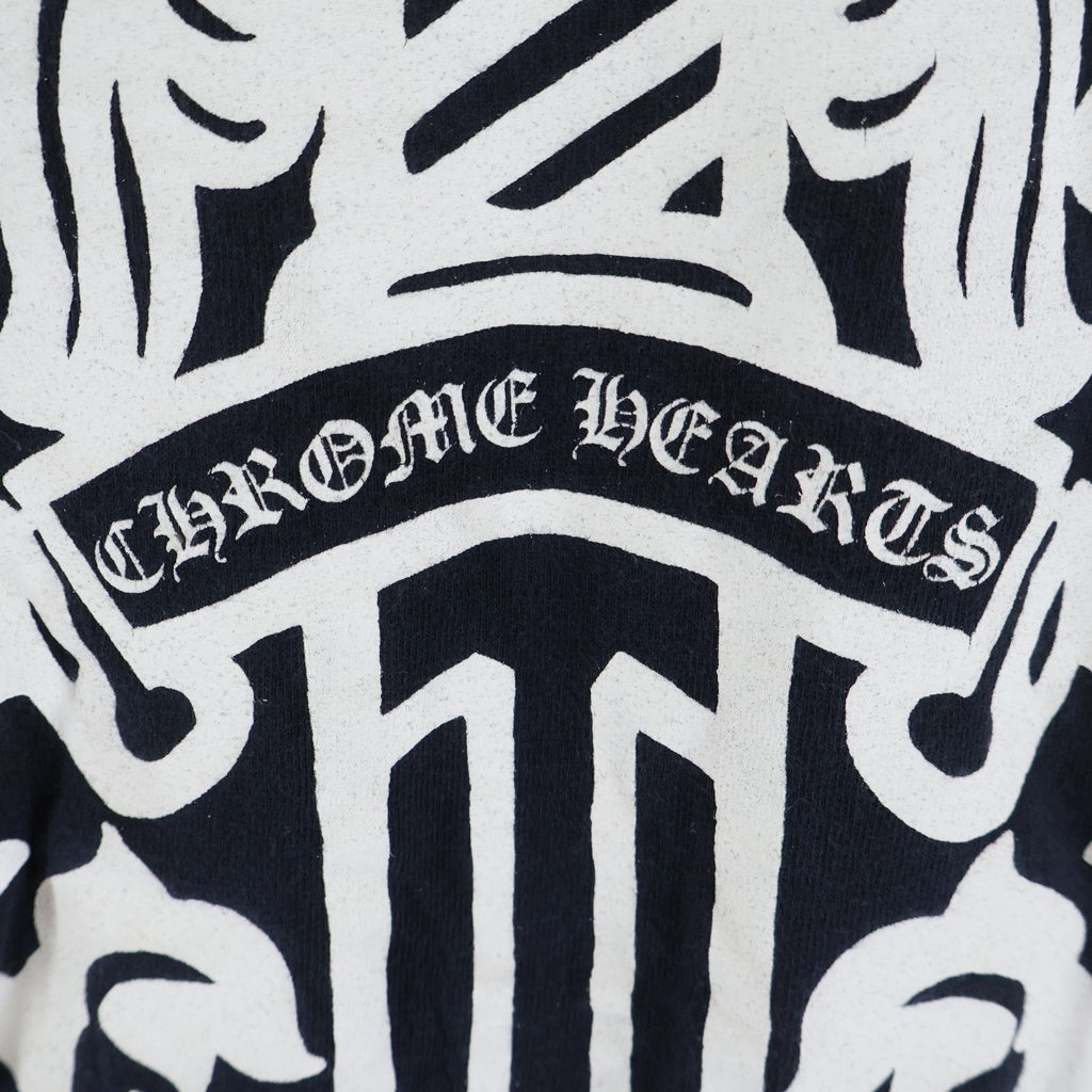 CHROME HEARTS(クロムハーツ) OLD DAGGER LOGO L/S TEE オールド ダガーロゴプリント 長袖Tシャツカットソー ブラック