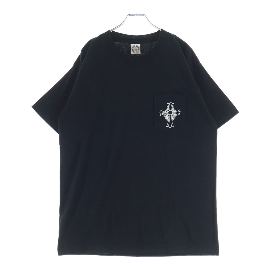 CHROME HEARTS(クロムハーツ) OLD CH S/S TEE オールド ニューヨーク限定 胸クロスプリント クルーネック半袖Tシャツカットソー ブラック