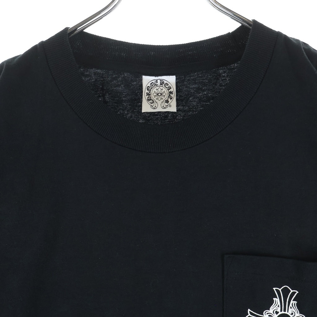 CHROME HEARTS(クロムハーツ) OLD CH S/S TEE オールド ニューヨーク限定 胸クロスプリント クルーネック半袖Tシャツカットソー ブラック