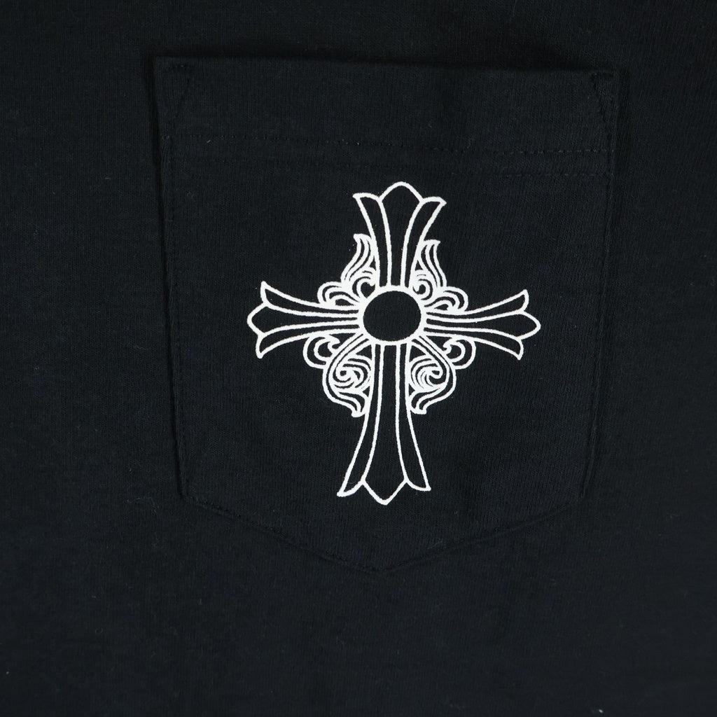 CHROME HEARTS(クロムハーツ) OLD CH S/S TEE オールド ニューヨーク限定 胸クロスプリント クルーネック半袖Tシャツカットソー ブラック