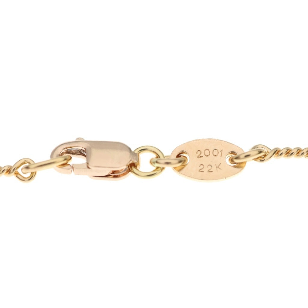 CHROME HEARTS(クロムハーツ) 22K NECKCHAIN T20 ツイストチェーンネックレス 20inch ゴールド