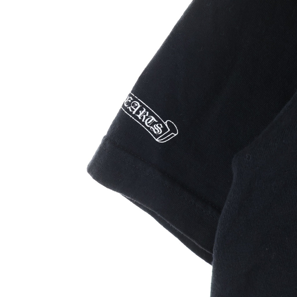 CHROME HEARTS(クロムハーツ) OLD CH Plus Scroll Logo S/S Tee CHプラス スクロールラベルプリント クルーネック半袖Tシャツ ショートスリーブカットソー ブラック