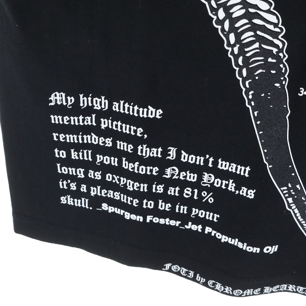CHROME HEARTS(クロムハーツ) OLD FOTI T-SHIRT オールド フォティプリント クルーネックポケット半袖Tシャツ ブラック