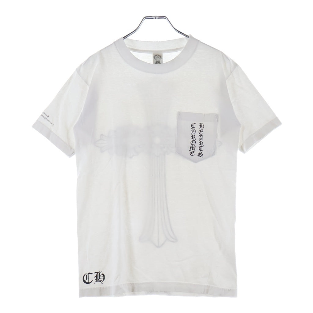 CHROME HEARTS(クロムハーツ) OLD FLORAL オールドフローラル バッグプリント半袖Tシャツ ブラック