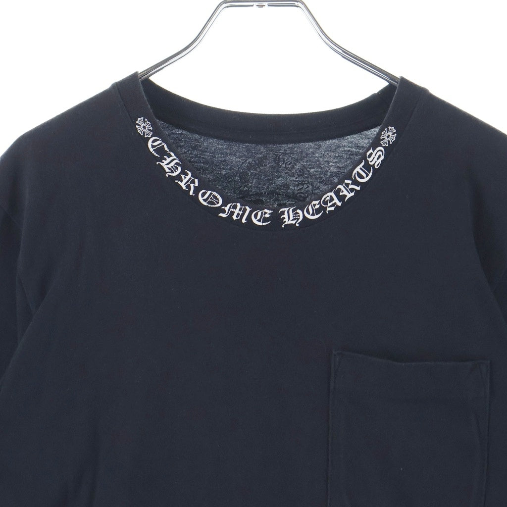 CHROME HEARTS(クロムハーツ) CH T-SHRT 1 ネックロゴプリントTシャツ ホワイト