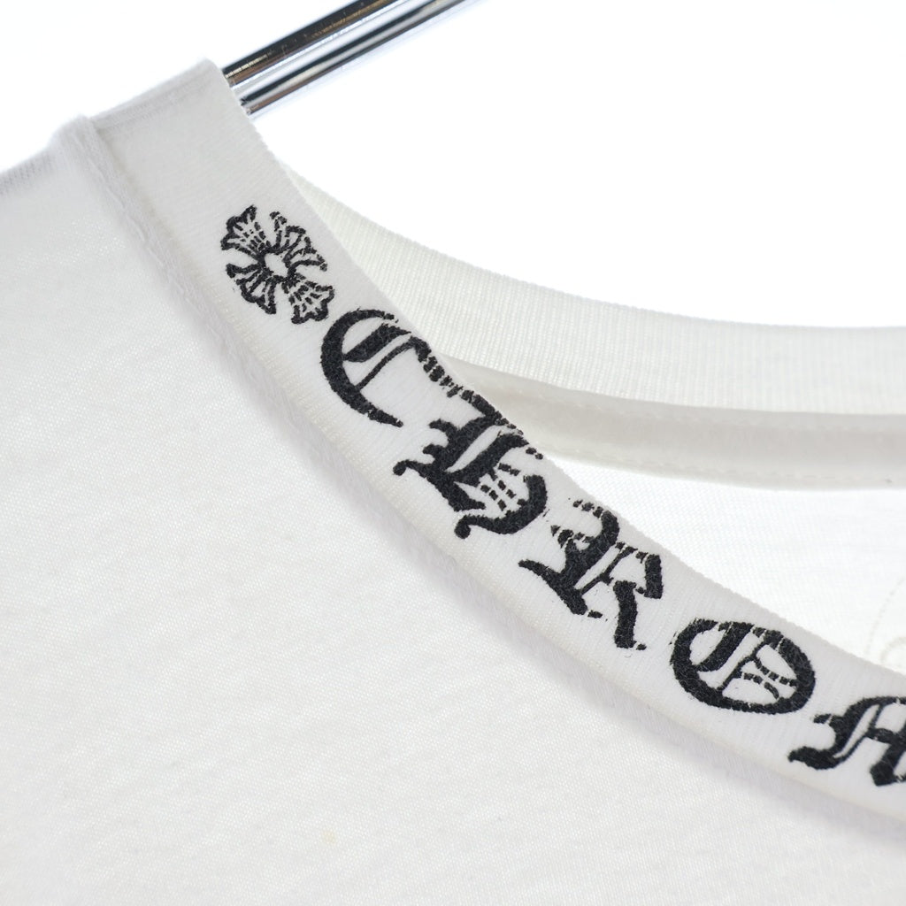 CHROME HEARTS(クロムハーツ) CH T-SHRT 1 ネックロゴプリントTシャツ ホワイト