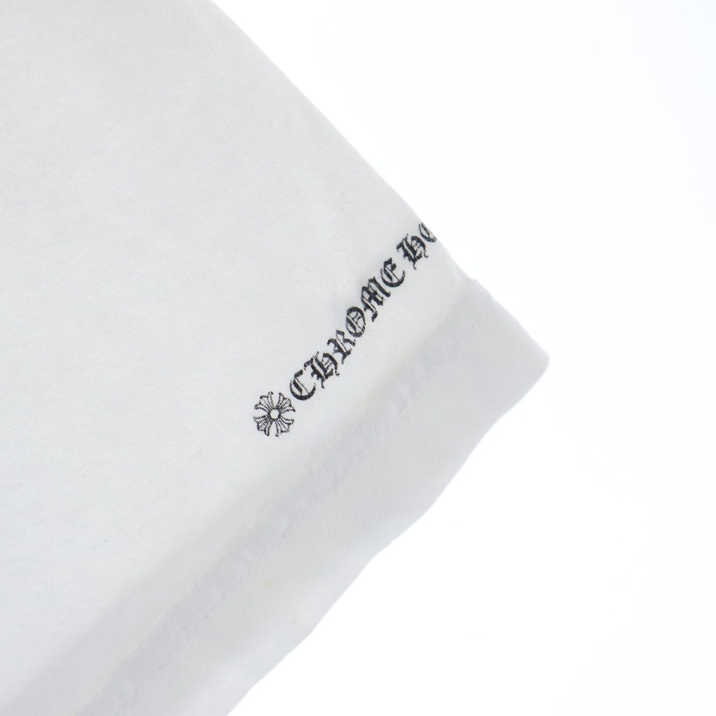 CHROME HEARTS(クロムハーツ) CH T-SHRT 1 ネックロゴプリントTシャツ ホワイト
