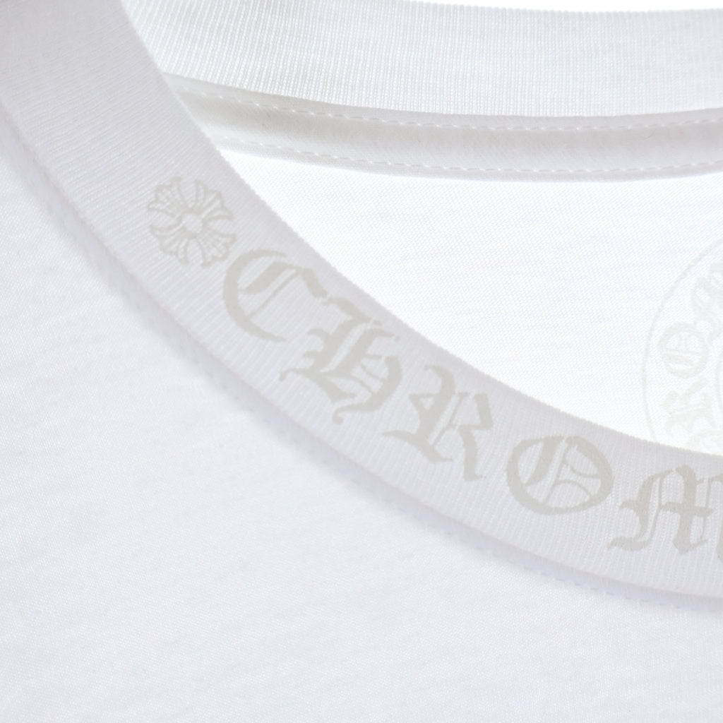 CHROME HEARTS(クロムハーツ) CH T-SHRT 1 ネックロゴプリントロングTシャツ ホワイト