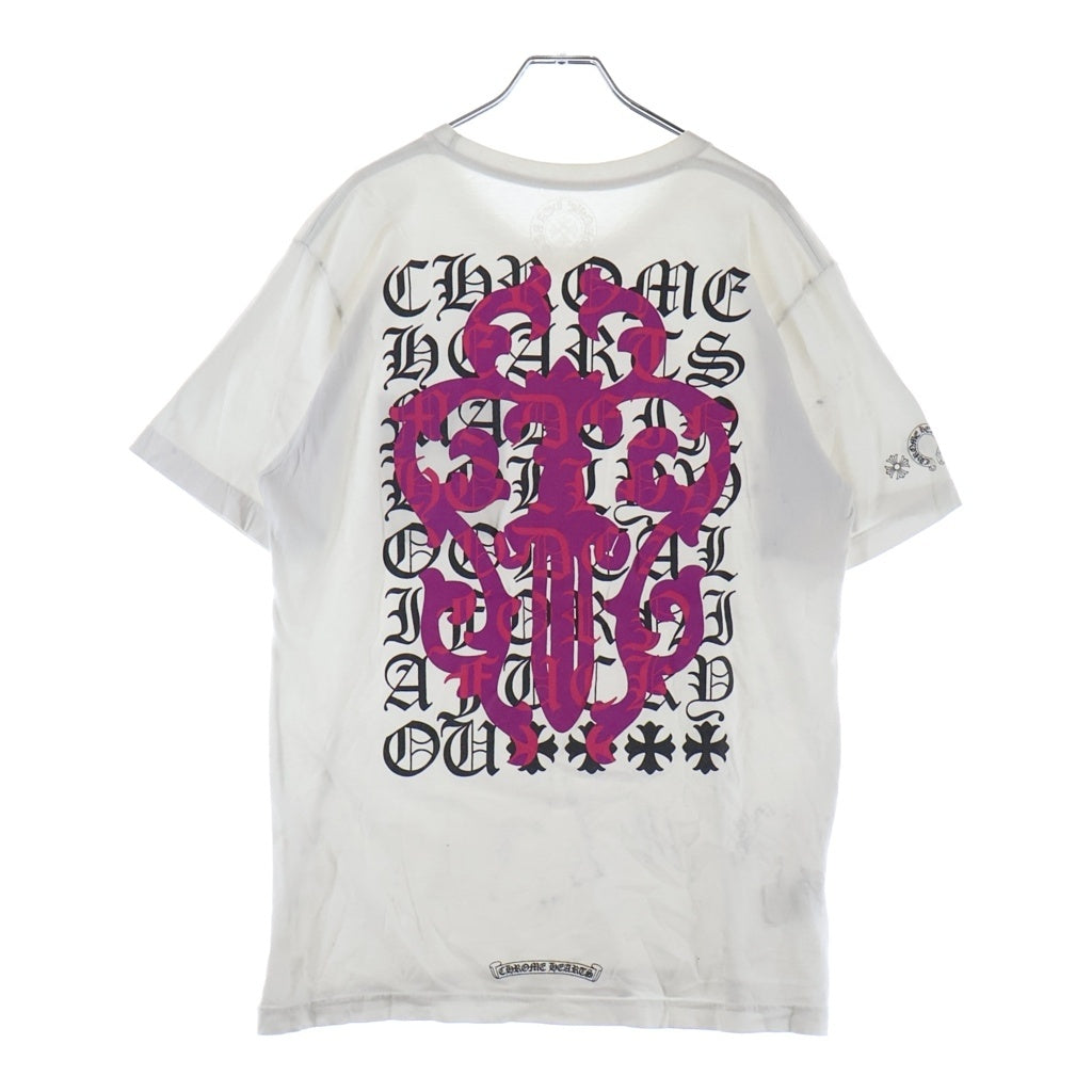 CHROME HEARTS(クロムハーツ) DAGGER EYE CHART S S バック英字ヴァインダガー 半袖カットソー