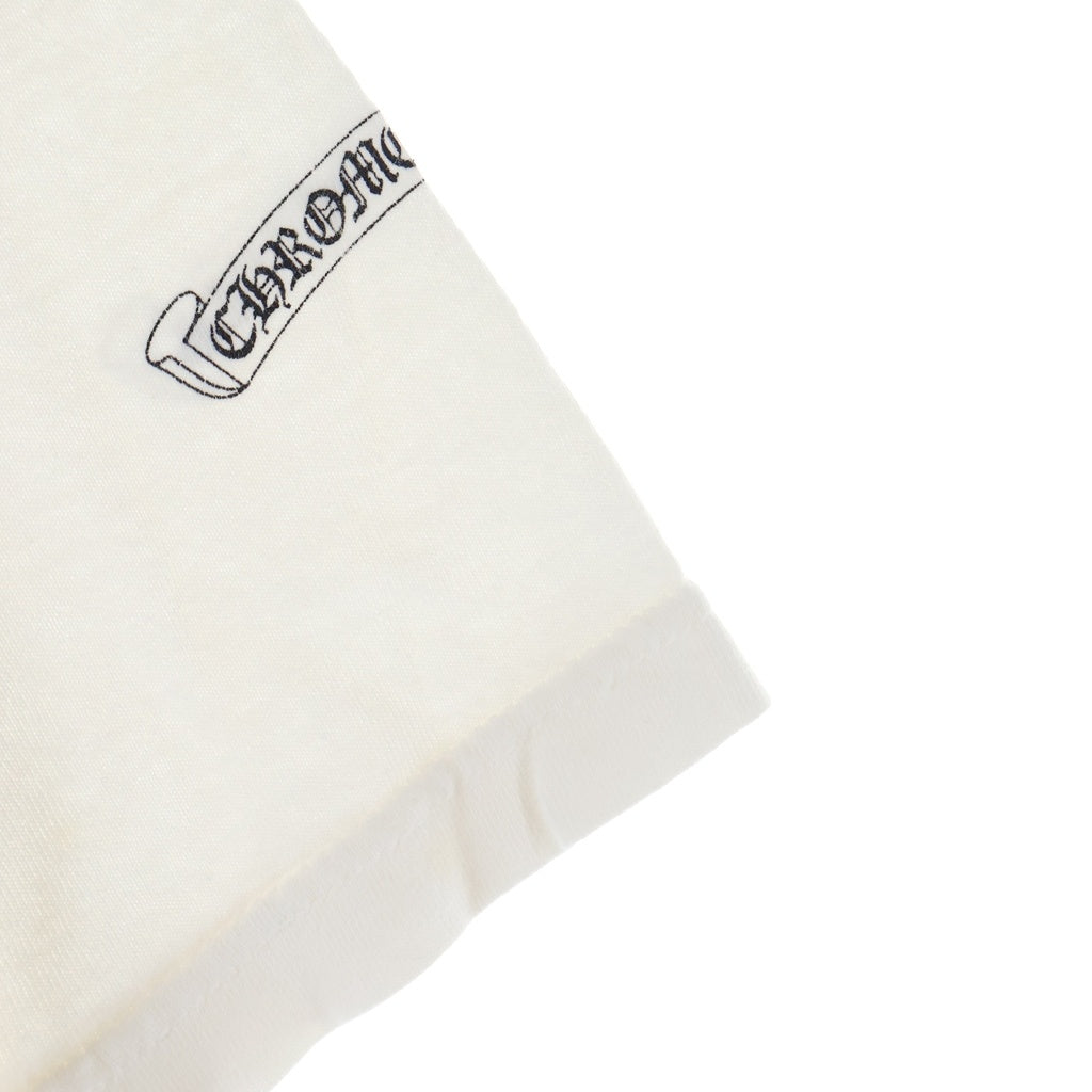 CHROME HEARTS(クロムハーツ) OLD S/S 英字ロゴ バックアメリカンスクロールラベルプリント 半袖Tシャツカットソー ホワイト