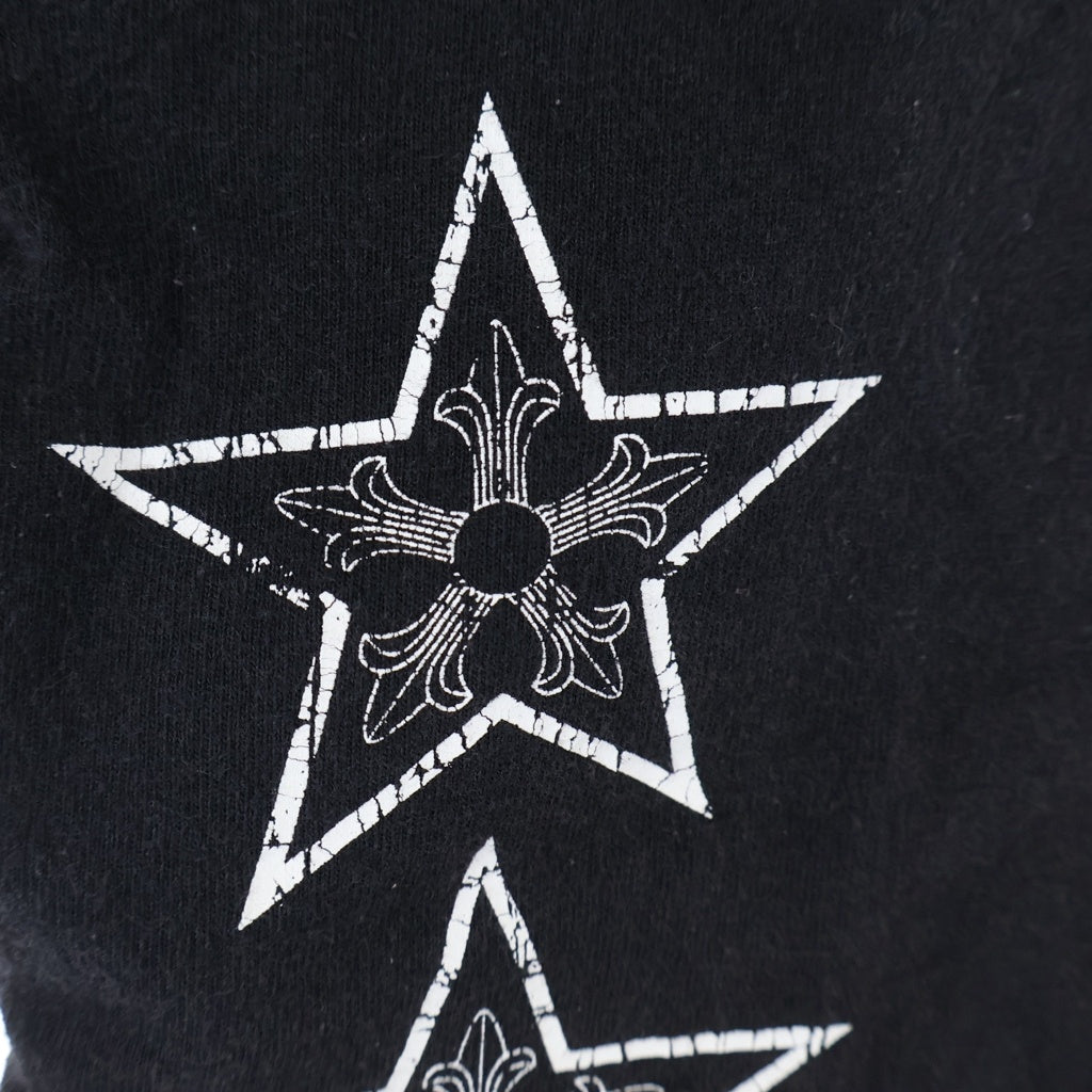 CHROME HEARTS(クロムハーツ) OLD S/S T BAR オールド バックTバー スタープリント 半袖Tシャツカットソー ブラック