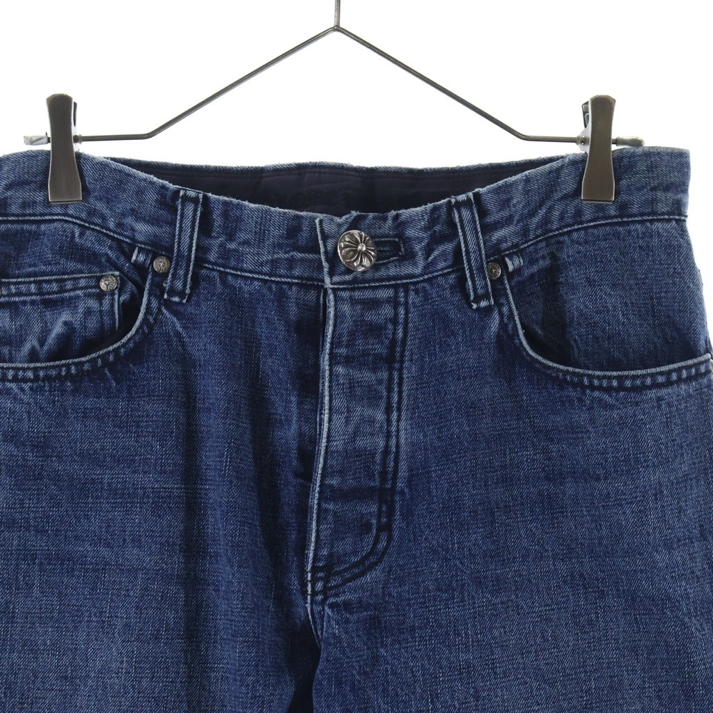 CHROME HEARTS(クロムハーツ) JEAN STRTLG FBRC クロスボールボタンストレートデニムパンツ