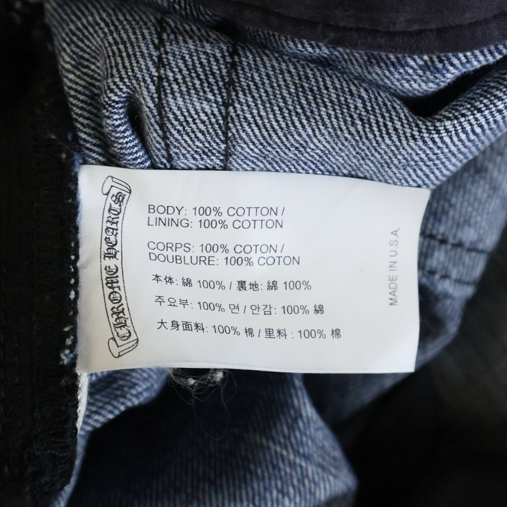 CHROME HEARTS(クロムハーツ) JEAN STRTLG FBRC クロスボールボタンストレートデニムパンツ