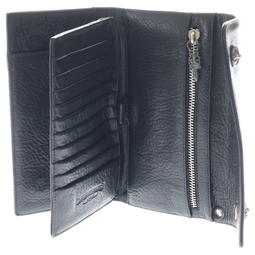 CHROME HEARTS(クロムハーツ) WAVE ウェーブ レザーウォレット 財布 ブラック