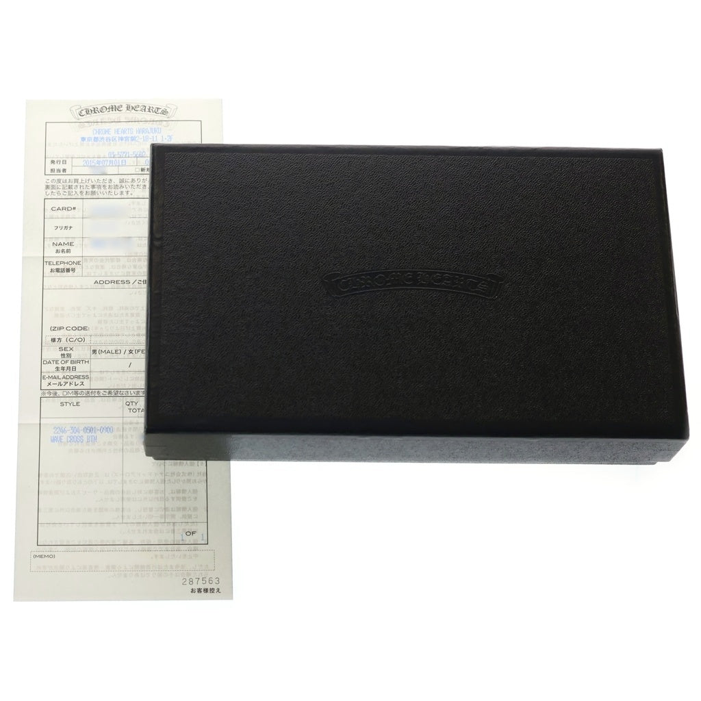 CHROME HEARTS(クロムハーツ) WAVE ウェーブ レザーウォレット 財布 ブラック