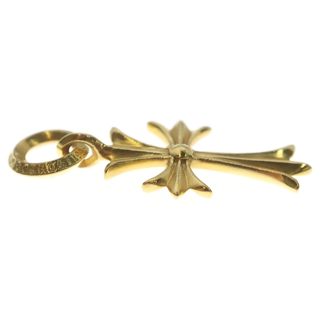 CHROME HEARTS(クロムハーツ) 22K TINY CH CROSS タイニーCHクロス チャーム ゴールドネックレストップ