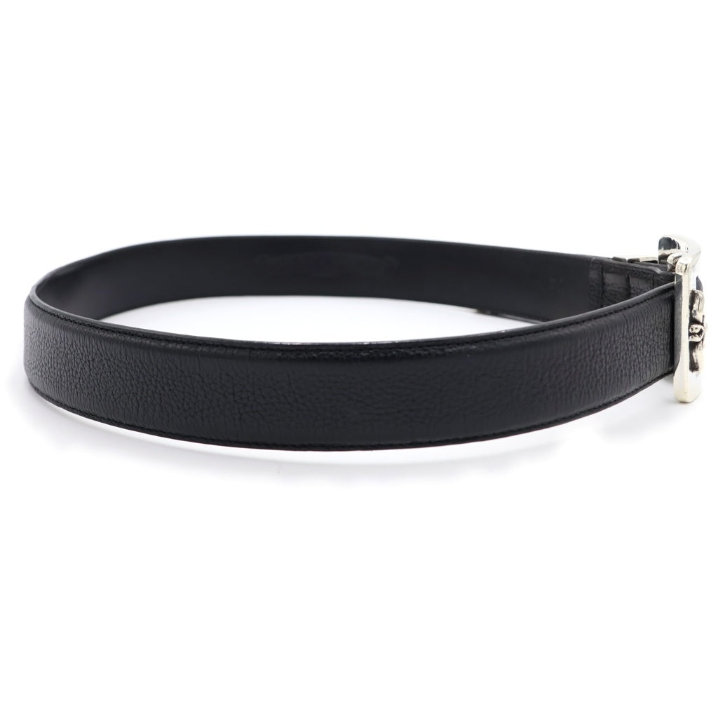 CHROME HEARTS(クロムハーツ) BLT OTJ 1.5inch フィリグリー レザーベルト ブラック/シルバー