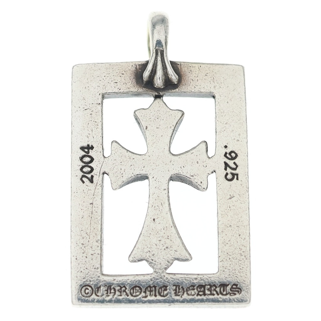 CHROME HEARTS(クロムハーツ) FRMD OPN BBYFAT P D フレームドオープン PAVEダイヤ シルバーネックレストップ