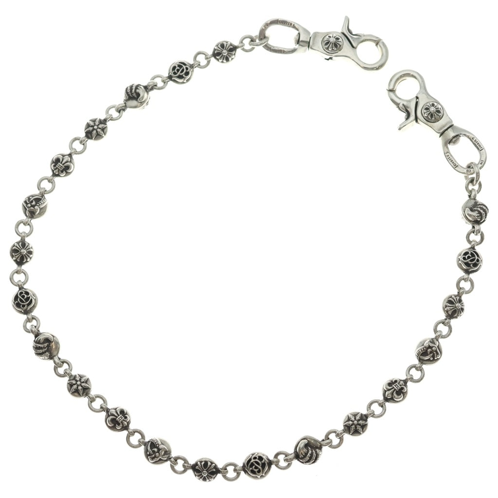 CHROME HEARTS(クロムハーツ) 2MULTIBALL LONG-T 2クリップロング#2マルチボール シルバーウォレットチェーン
