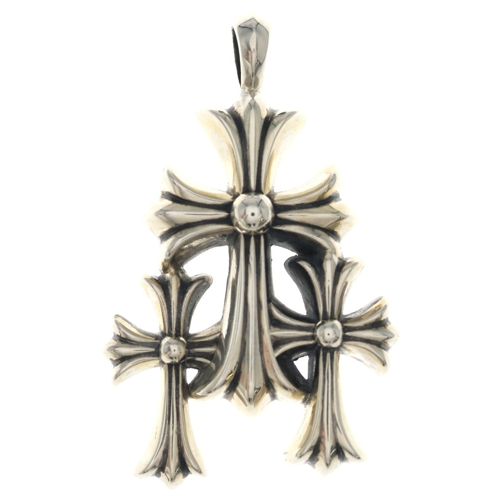 CHROME HEARTS(クロムハーツ) 3 CH CRS SML トリプルCHクロススモール シルバーネックレストップ