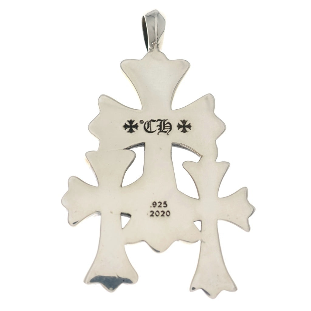 CHROME HEARTS(クロムハーツ) 3 CH CRS SML トリプルCHクロススモール シルバーネックレストップ
