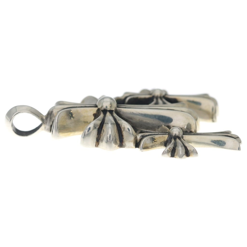 CHROME HEARTS(クロムハーツ) 3 CH CRS SML トリプルCHクロススモール シルバーネックレストップ