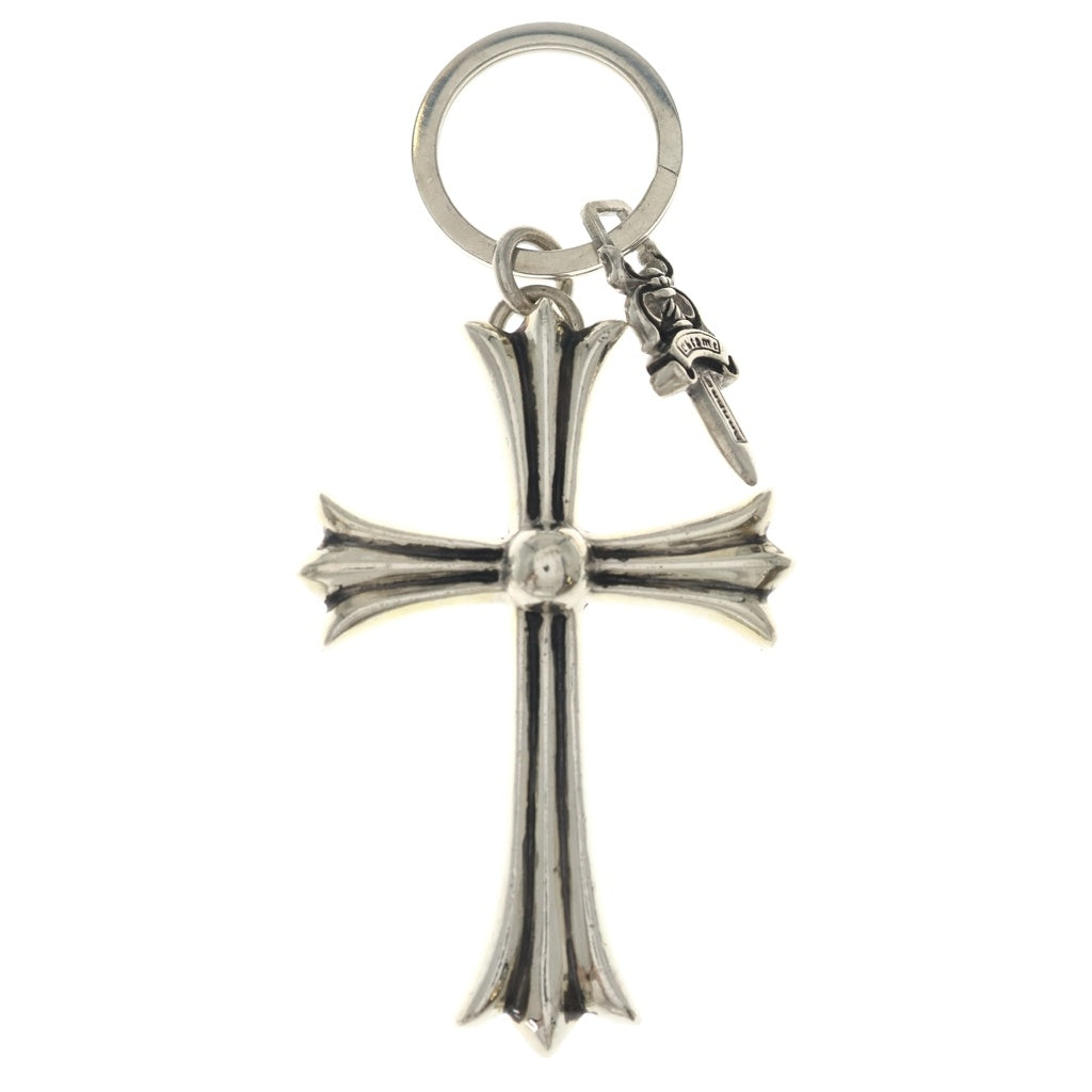 CHROME HEARTS(クロムハーツ) CH CRS LG&No5 DGGR ラージクロス#5ダガーキーリング シルバーキーリング