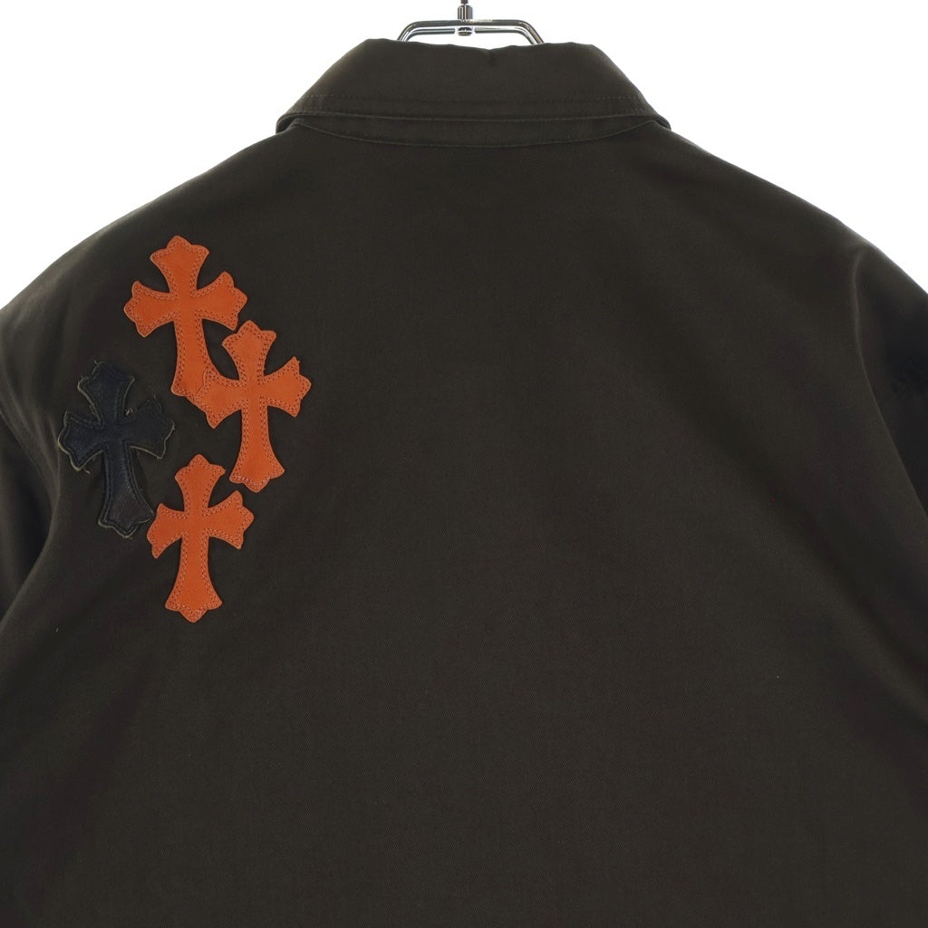 CHROME HEARTS(クロムハーツ) WORK DOG クロスボールボタン クロスパッチ付ジャケット ブラウン/オレンジ/カモフラージュ