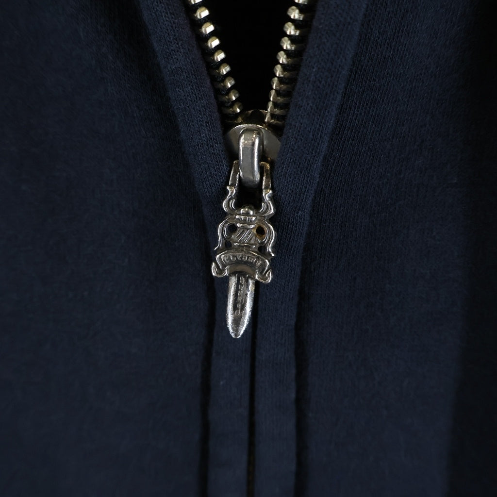 CHROME HEARTS(クロムハーツ) OLD FOTI オールド 裏地サーマル フォティ プリント ダガージップ ジップアップパーカー ブラック