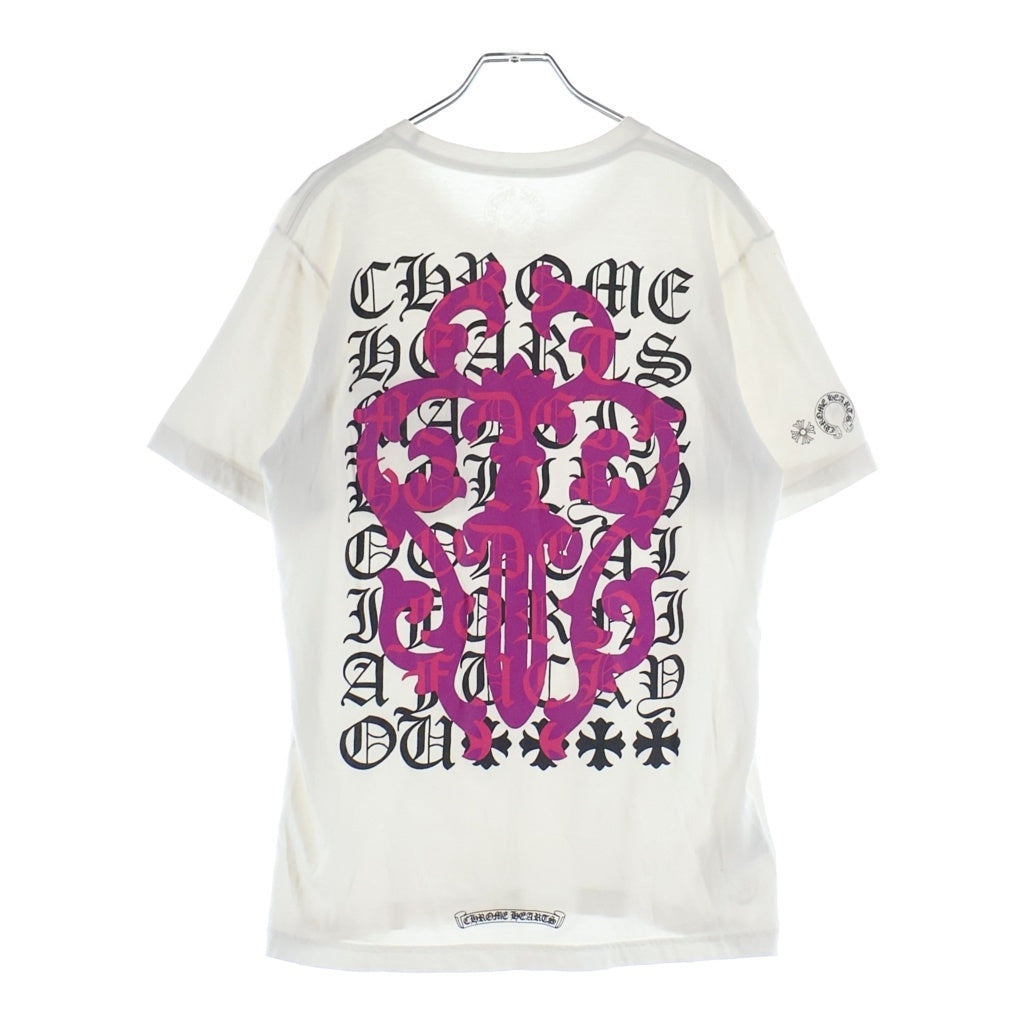 CHROME HEARTS(クロムハーツ) Vine Dagger ヴァインダガー アームフローラル 長袖Tシャツ カットソー ホワイト