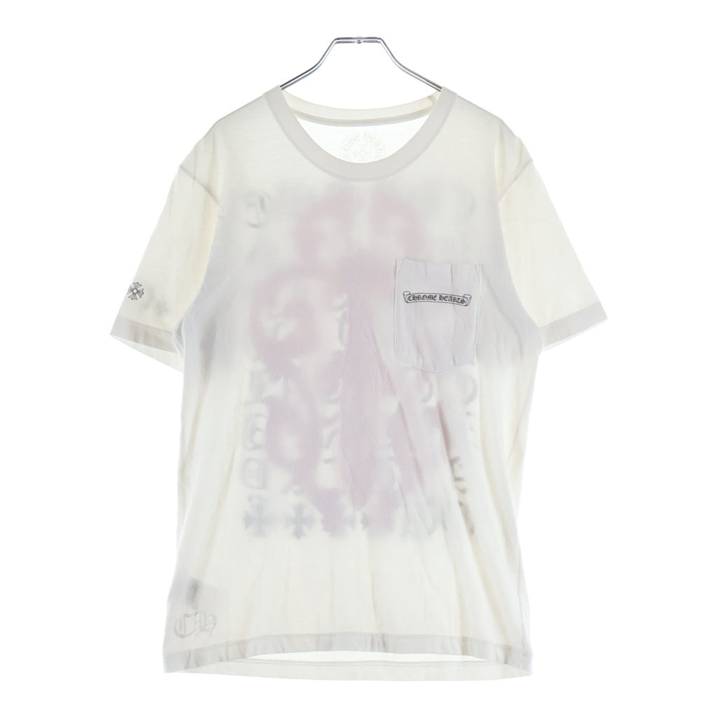 CHROME HEARTS(クロムハーツ) Vine Dagger ヴァインダガー アームフローラル 長袖Tシャツ カットソー ホワイト