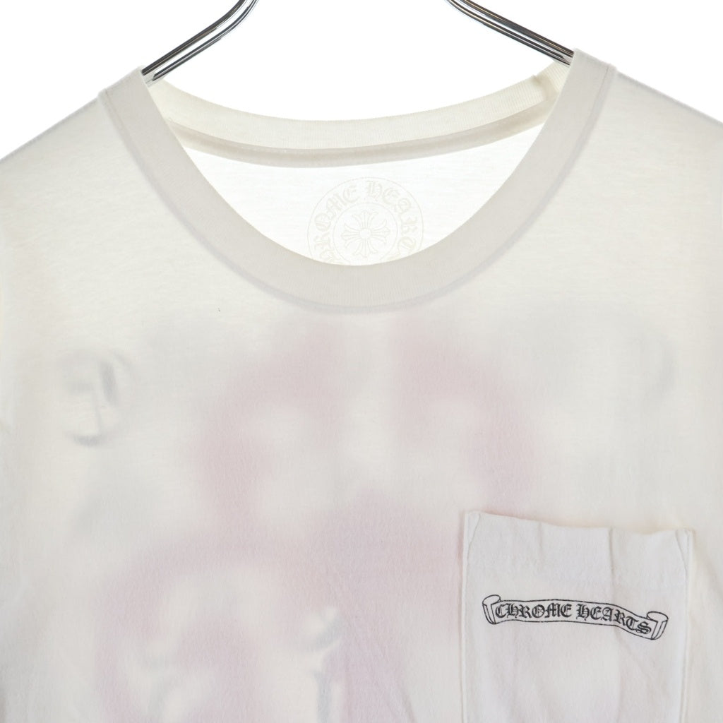 CHROME HEARTS(クロムハーツ) Vine Dagger ヴァインダガー アームフローラル 長袖Tシャツ カットソー ホワイト