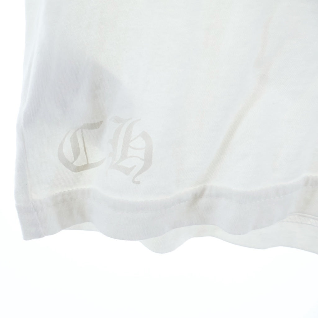 CHROME HEARTS(クロムハーツ) Made In Hollywood CH T-SHIRT CHプラス プリント クルーネック 半袖ポケットTシャツ カットソー ホワイト