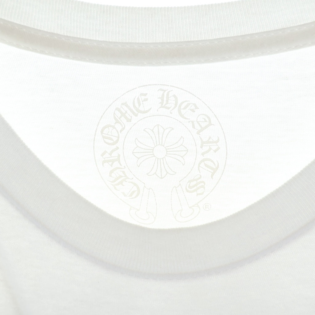 CHROME HEARTS(クロムハーツ) Made In Hollywood CH T-SHIRT CHプラス プリント クルーネック 半袖ポケットTシャツ カットソー ホワイト