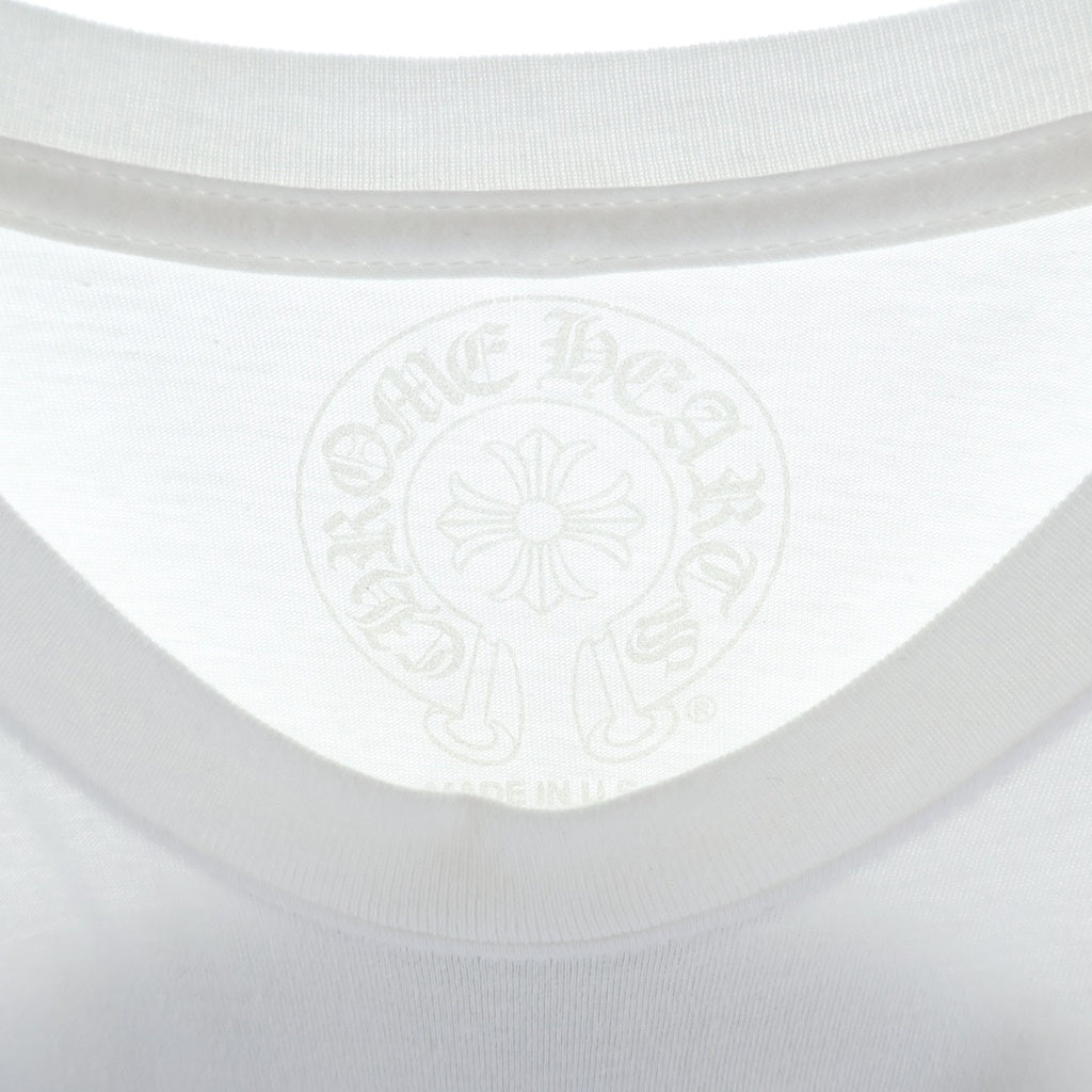 CHROME HEARTS(クロムハーツ) CAMO HORSE SHOE カモホースシュー バックプリント長袖Tシャツ ホワイト