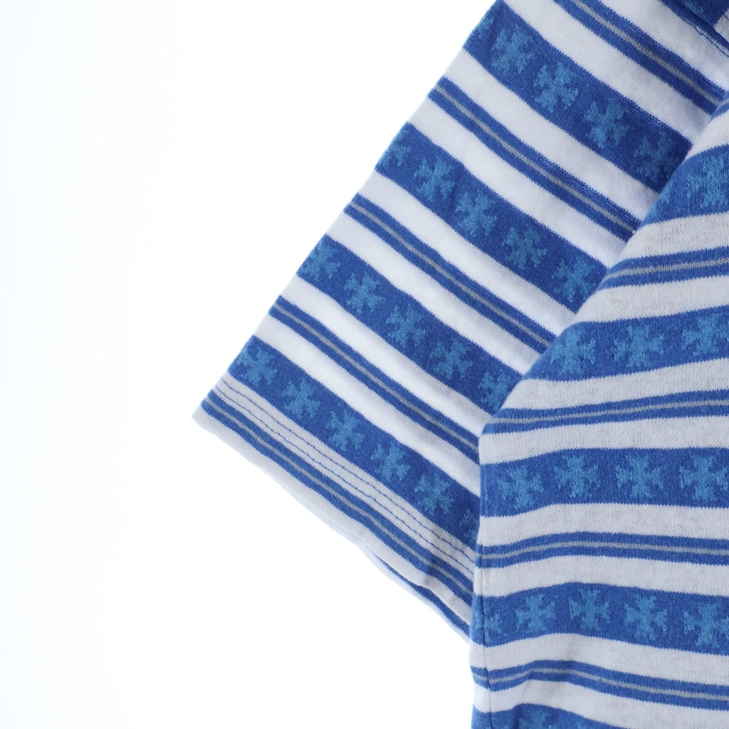 CHROME HEARTS(クロムハーツ) Y NOT Stripe ストライプTシャツ ブルー/ホワイト