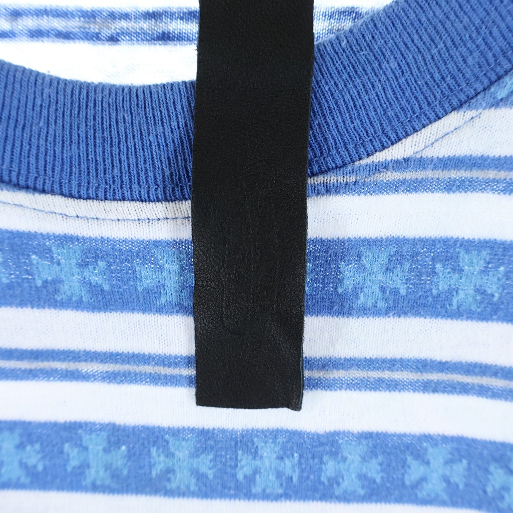 CHROME HEARTS(クロムハーツ) Y NOT Stripe ストライプTシャツ ブルー/ホワイト