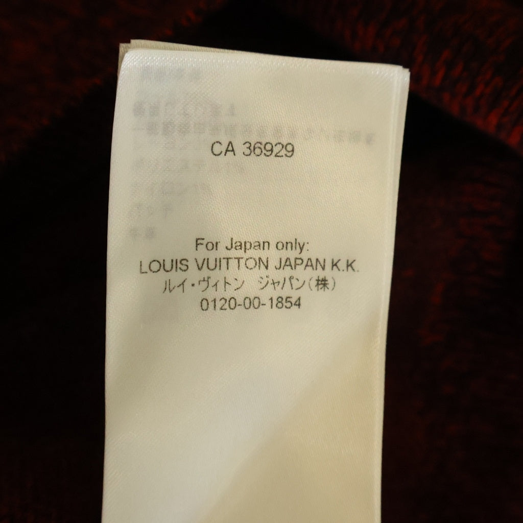 LOUIS VUITTON(ルイヴィトン) 25AW RW252WB C88 ウール グラフィックチェック カーディガン レディース ブラック/レッド