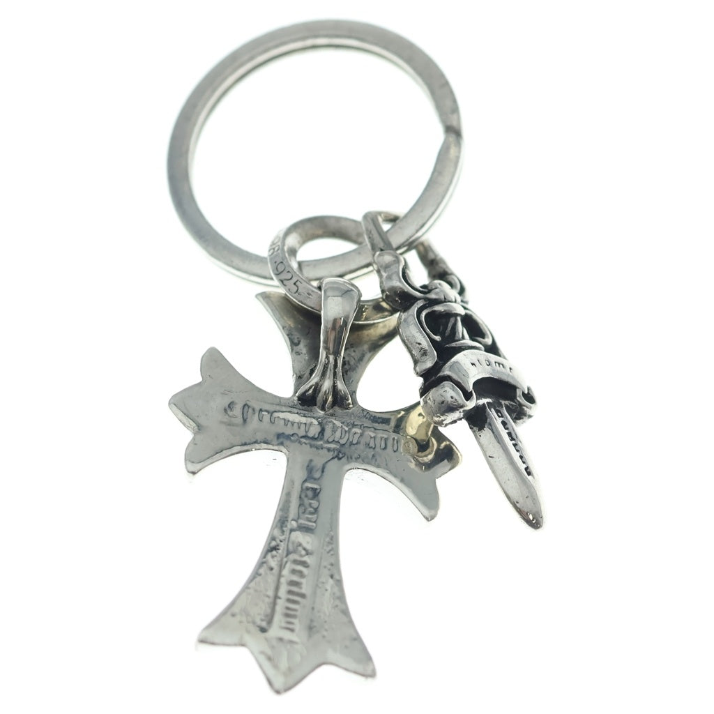 CHROME HEARTS(クロムハーツ) CH CRS SML&No5 DGGR スモールCHクロス#5ダガーキーリング シルバーキーリング
