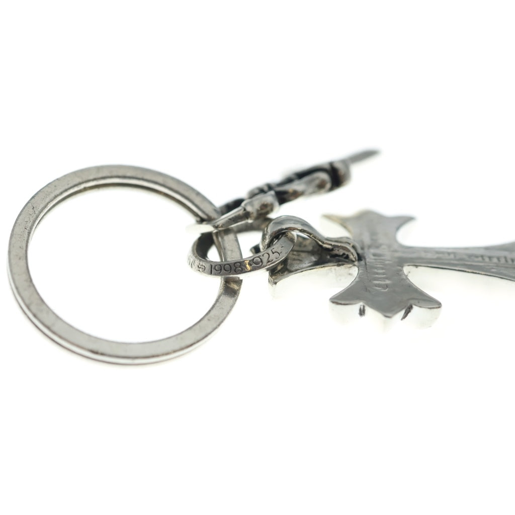CHROME HEARTS(クロムハーツ) CH CRS SML&No5 DGGR スモールCHクロス#5ダガーキーリング シルバーキーリング