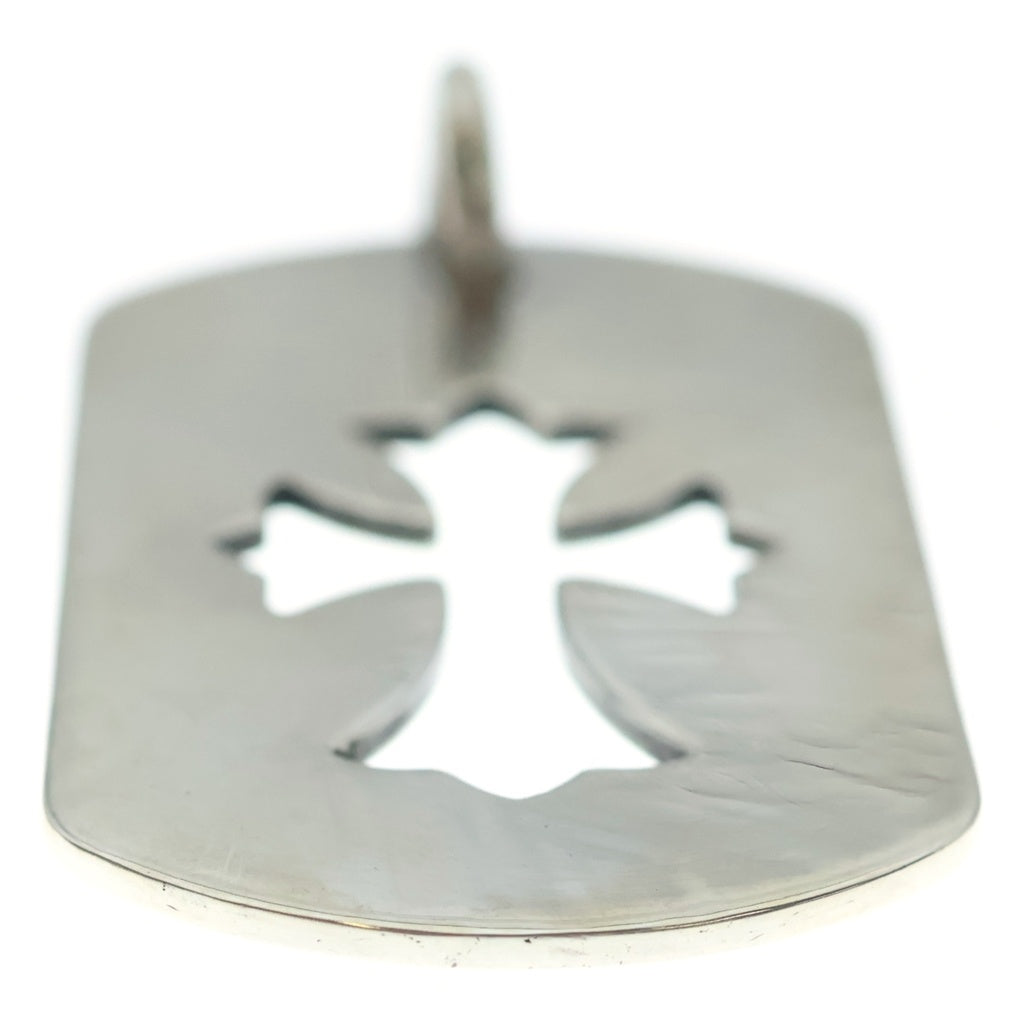 CHROME HEARTS(クロムハーツ) D TAG LRG CO CRS カットアウトクロスドッグタグ ラージ ペンダントトップ シルバー BCA239